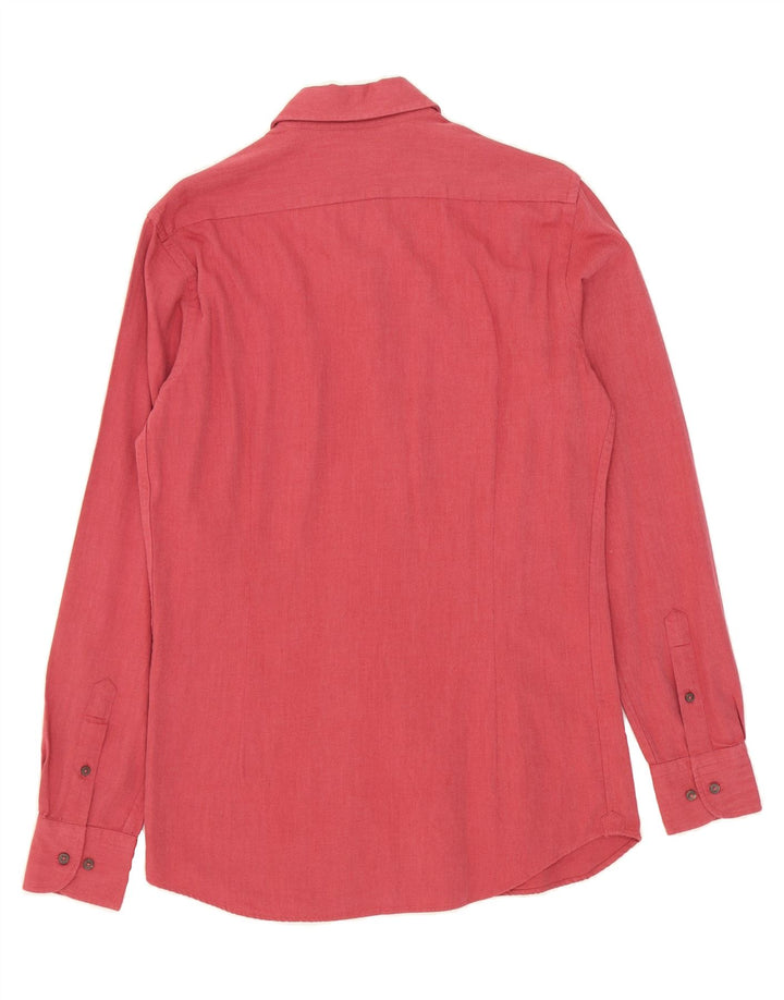 MASSIMO DUTTI Mens Shirt Small Red Cotton Vintage Massimo Dutti and Second-Hand Massimo Dutti from Messina Hembry 