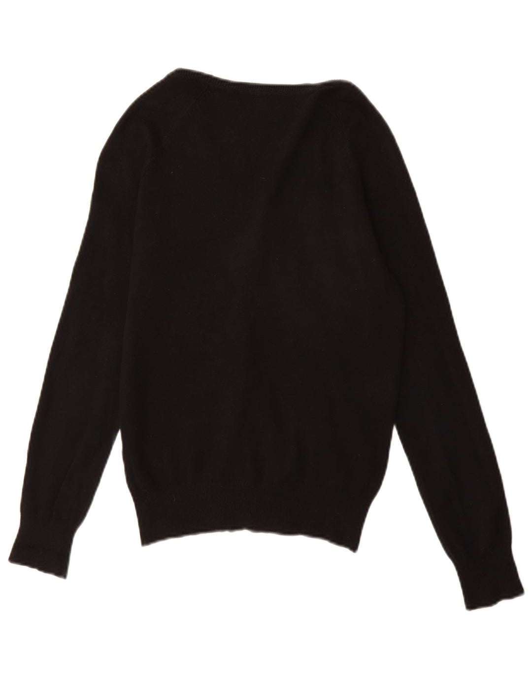 Женский кардиган Zara UK 12, средний черный хлопковый свитер