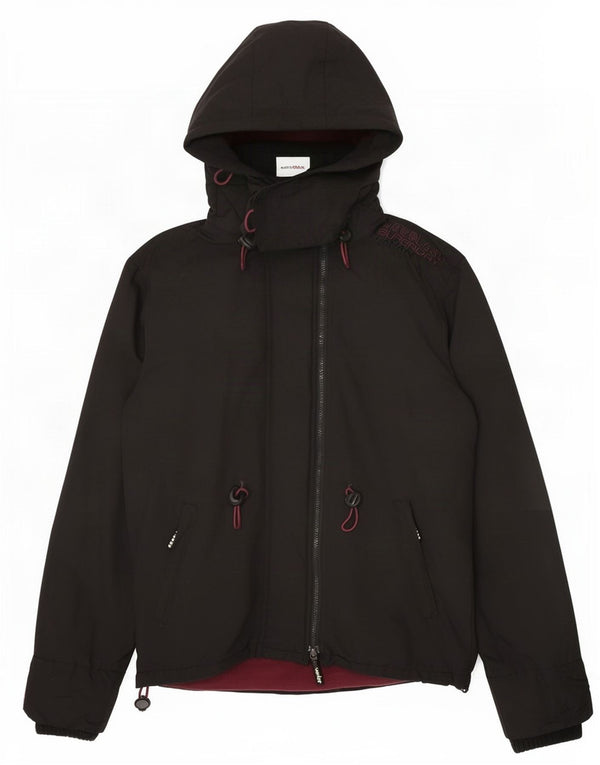 Мужская ветровка с капюшоном Superdry The Windcheater UK 40, большая черная