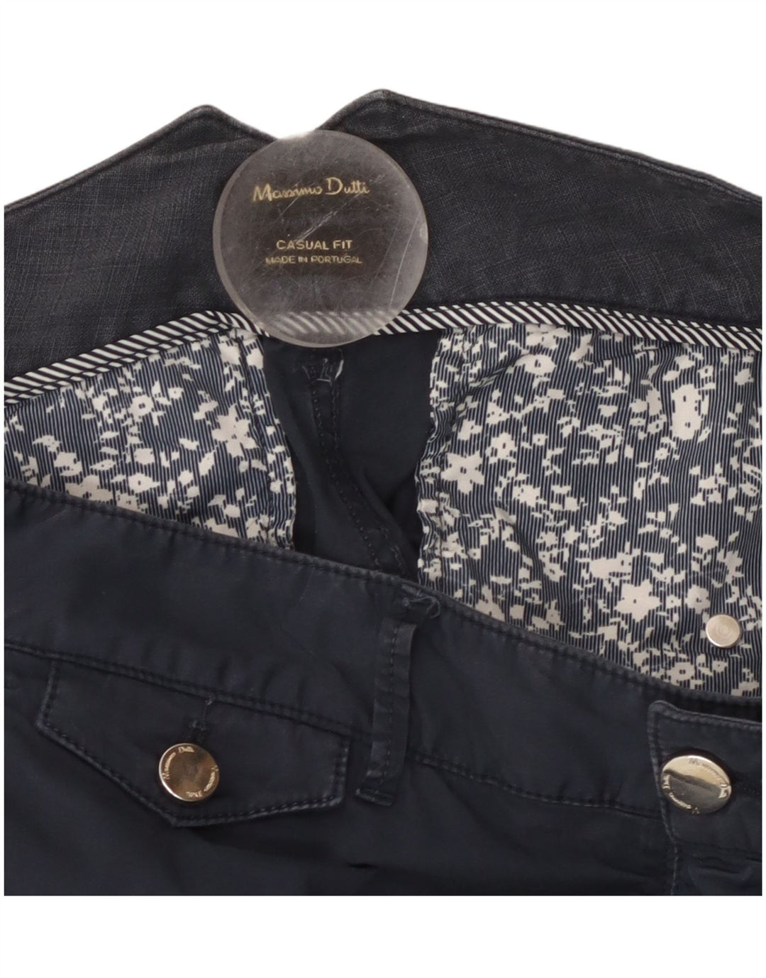 MASSIMO DUTTI Женские повседневные узкие брюки чинос W32 L29 Темно-синие