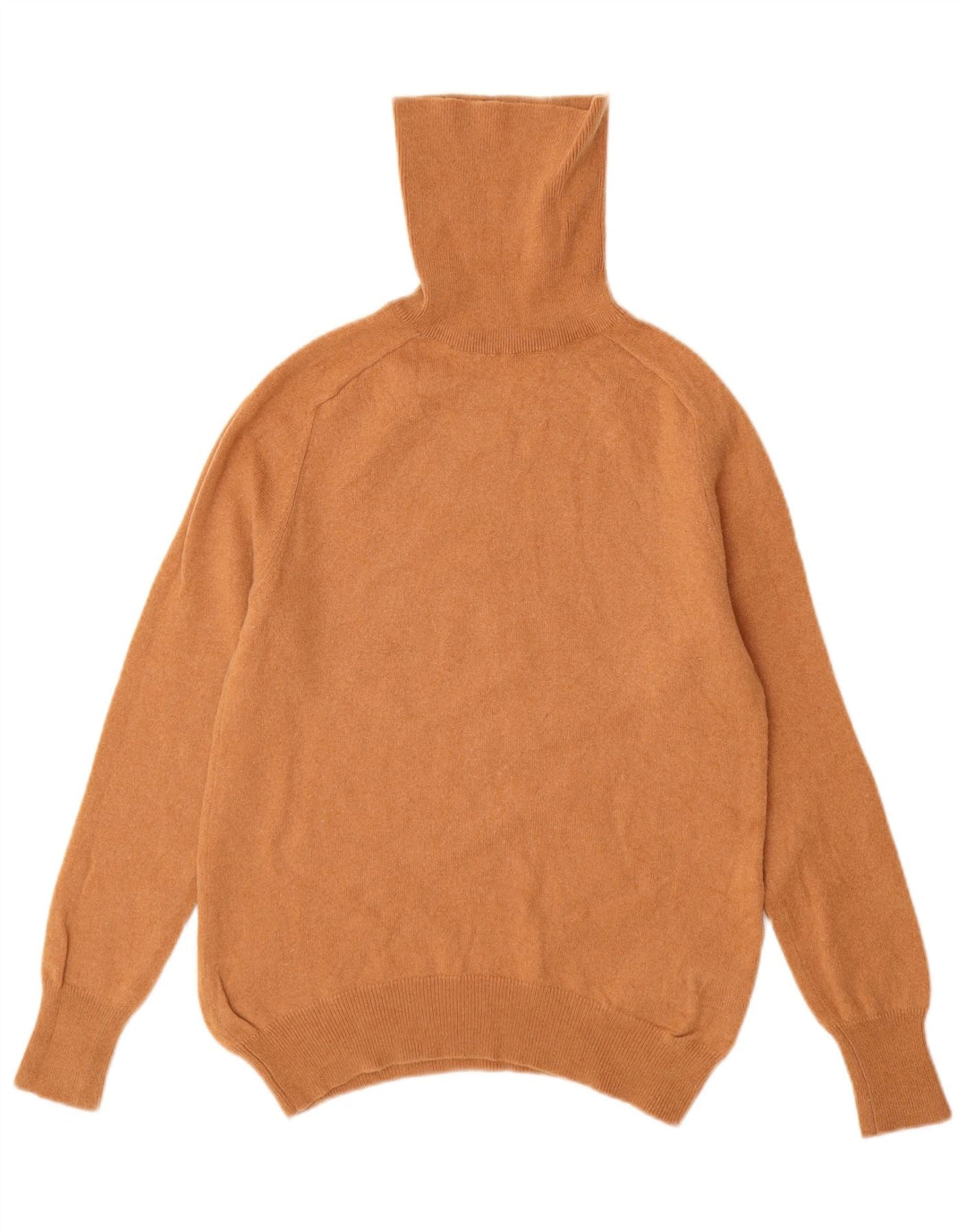 Женский джемпер ZARA с высоким воротником, Великобритания 12, средний коричневый, шерсть