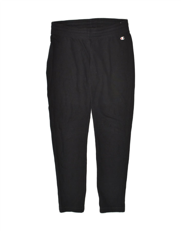 CHAMPION Womens Tracksuit Trousers UK 12 Medium Black Cotton Vintage Champion and Second-Hand Champion from Messina Hembry 