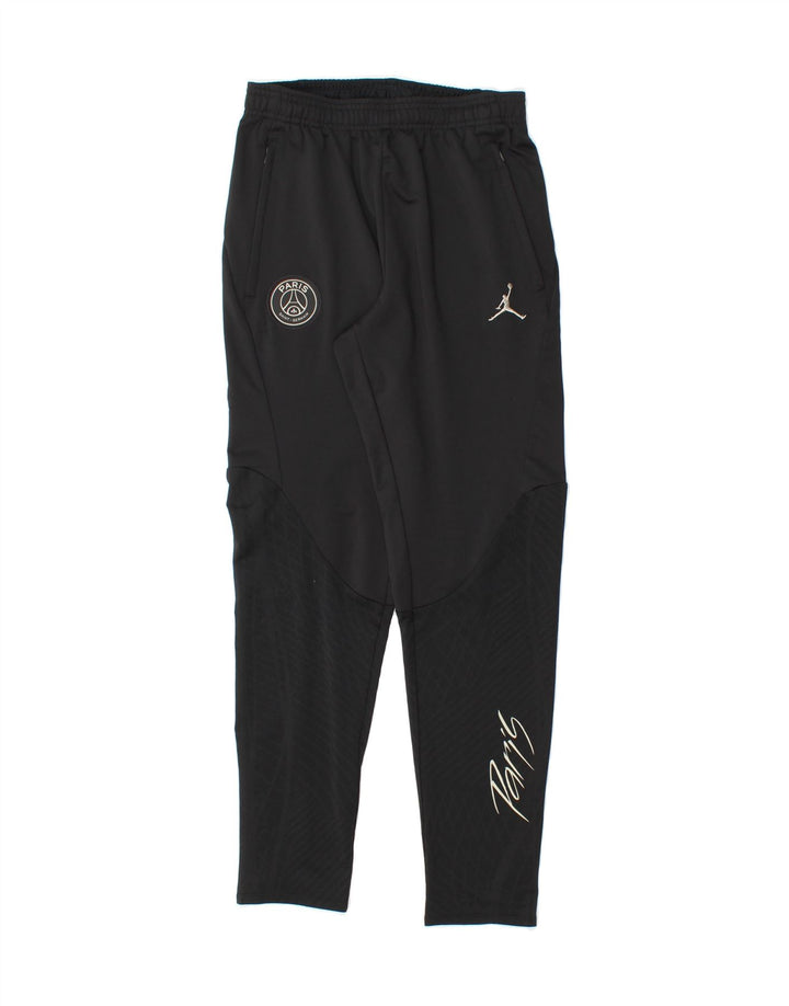 JORDAN Boys Graphic Tracksuit Trousers 11-12 Years Large Black Vintage Jordan and Second-Hand Jordan from Messina Hembry 