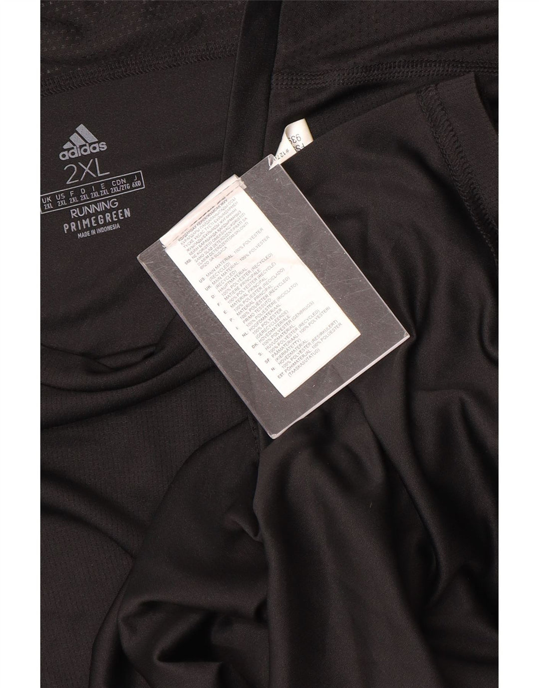 Мужская футболка ADIDAS Aeroready, верх 2XL, черный полиэстер