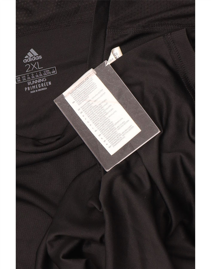 Мужская футболка ADIDAS Aeroready, верх 2XL, черный полиэстер