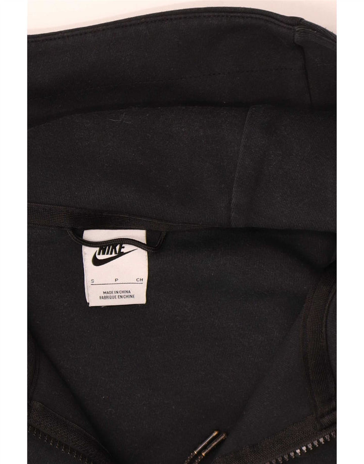 Мужской свитер с капюшоном на молнии Nike, маленький темно-синий, хлопковый