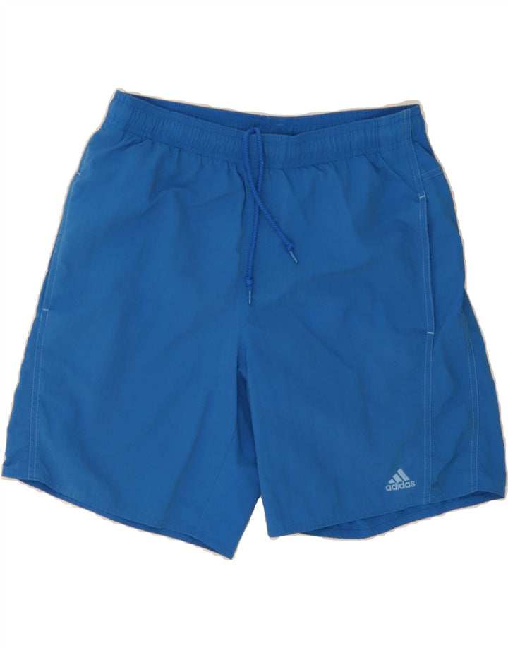 ADIDAS Mens Sport Shorts Small  Blue Polyester Vintage Adidas and Second-Hand Adidas from Messina Hembry 