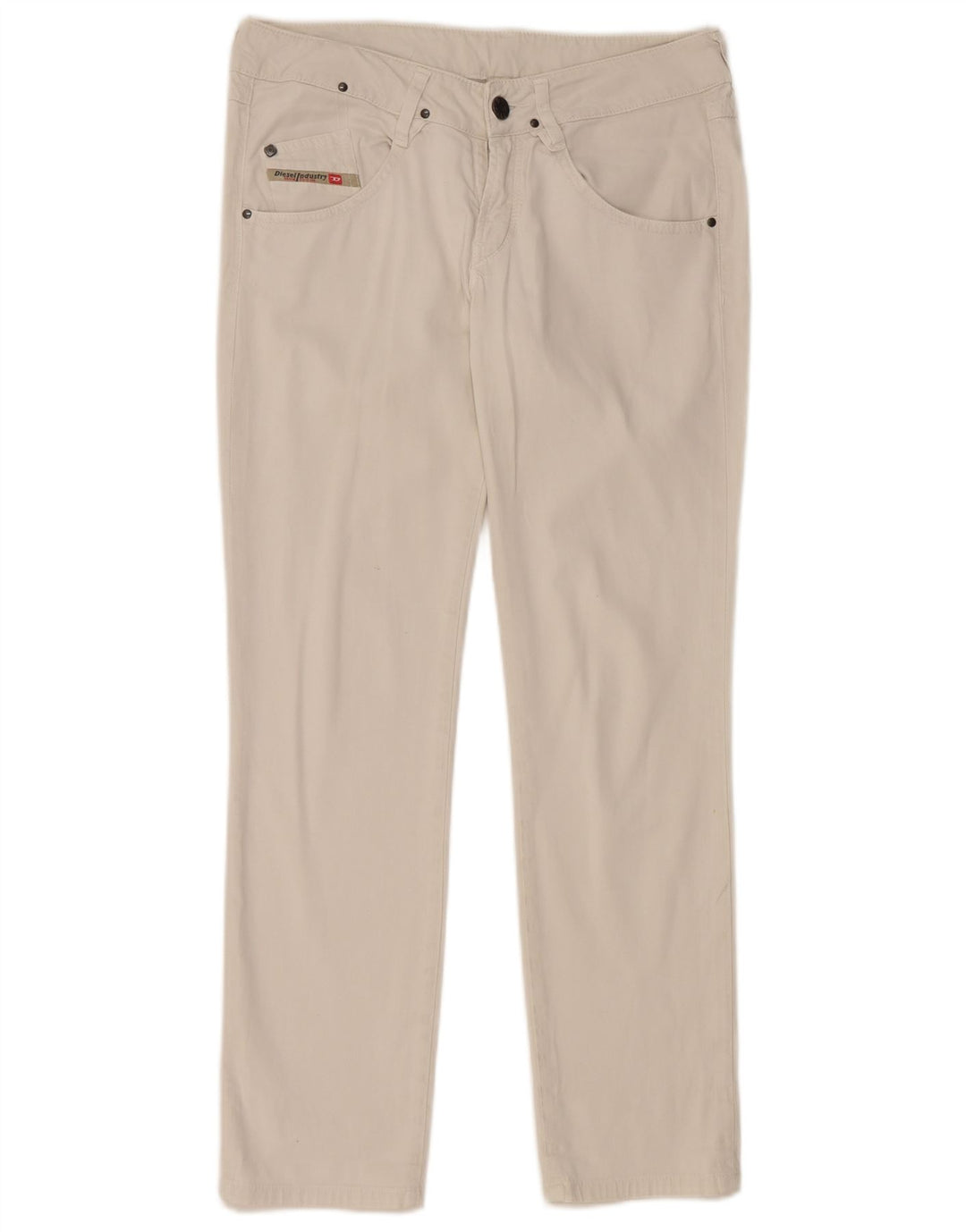 Женские узкие повседневные брюки DIESEL W28 L27, белый хлопок