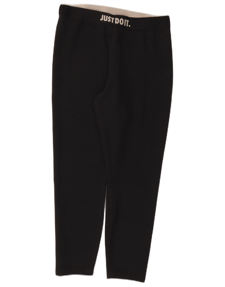 Женские леггинсы с рисунком Nike UK 18 XL, черный полиэстер