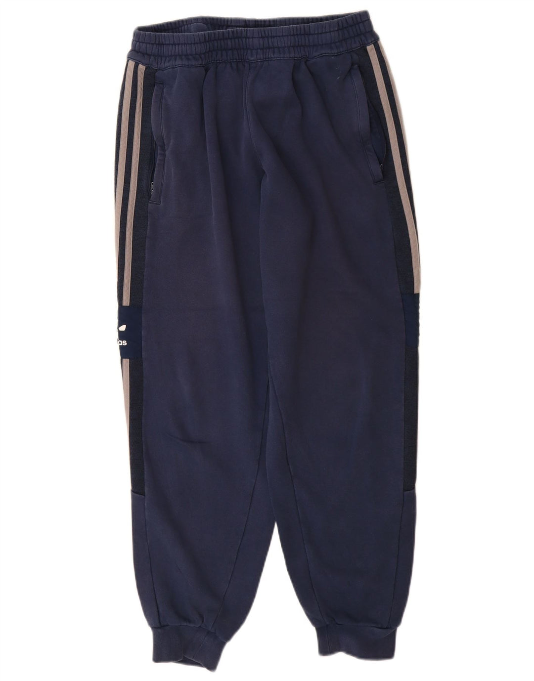 Мужские спортивные брюки Adidas Joggers среднего размера, темно-синие, хлопок