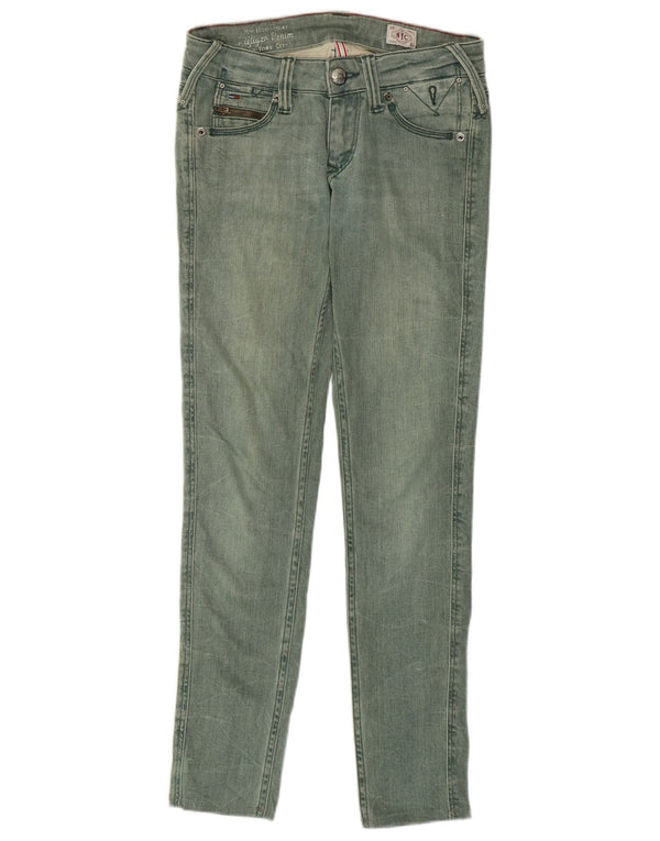 Женские джинсы скинни Tommy Hilfiger W25 L29, зеленый хлопок