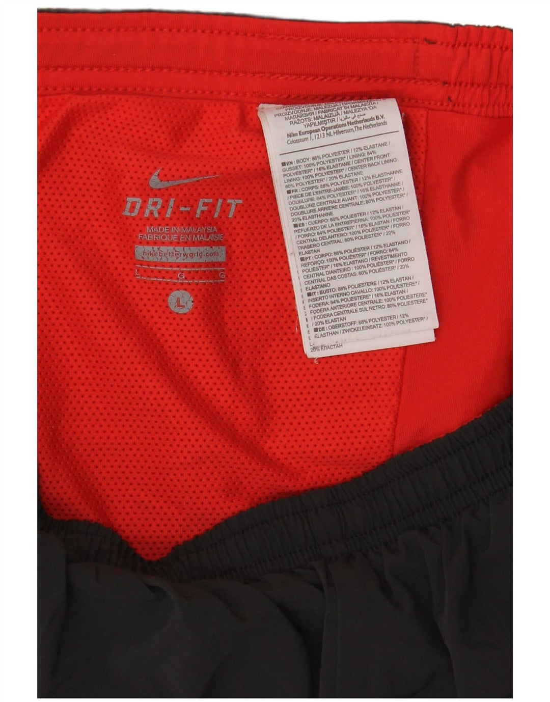 Мужские спортивные шорты Nike Dri Fit, большие черные, полиэстер