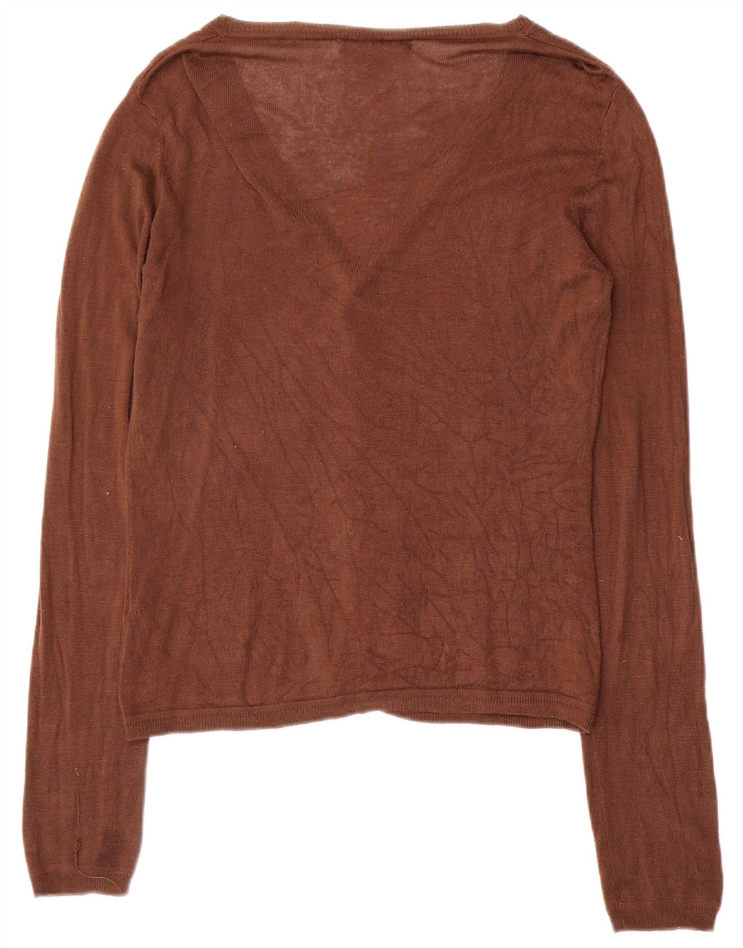 Женский кардиган Zara UK 16, большой коричневый вискоза