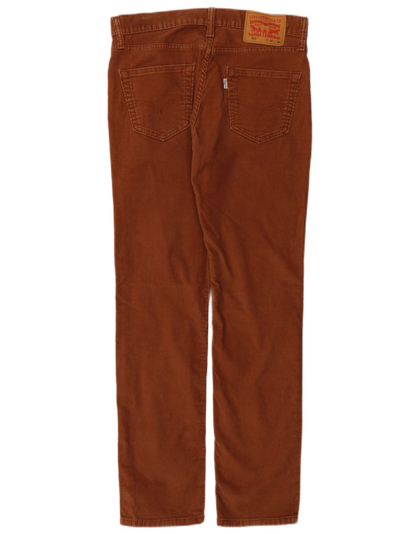 Мужские вельветовые брюки Levi's 511 W30 L30 коричневые, хлопковые