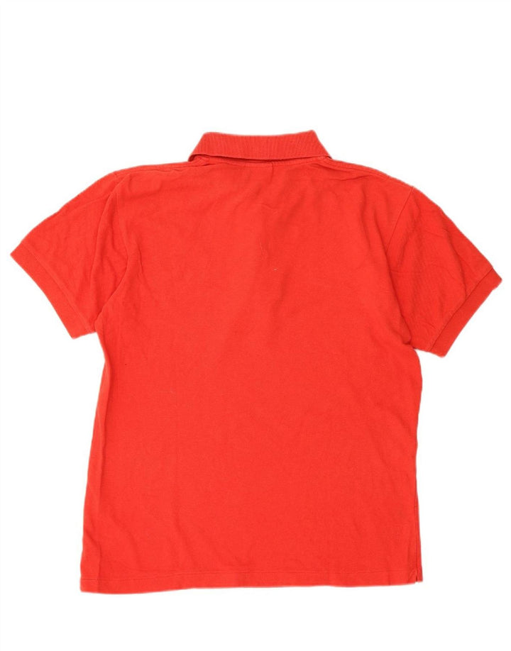LACOSTE Mens Polo Shirt Size 5 Large Red Cotton