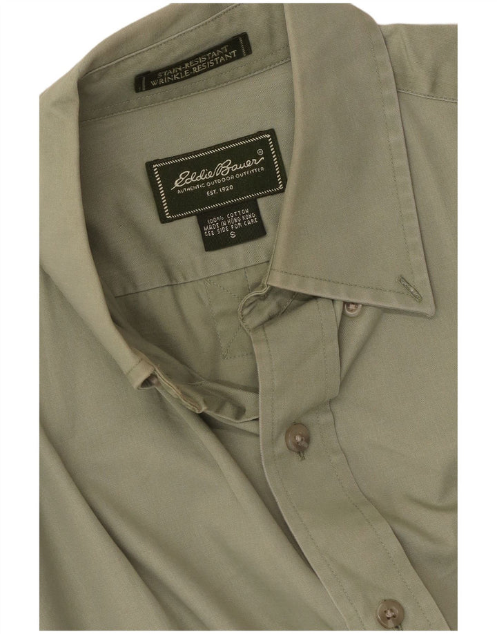Мужская рубашка Eddie Bauer, маленькая зеленая, хлопок