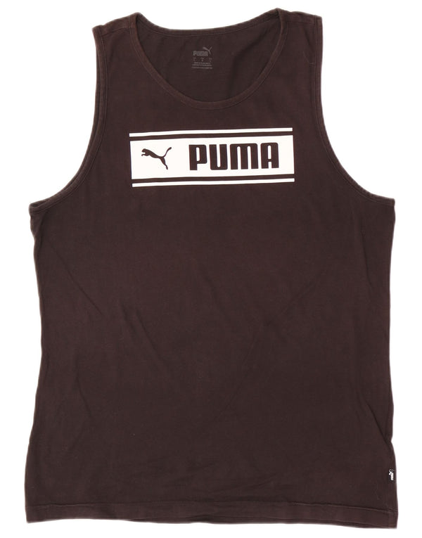 Мужской свитер Puma, большой черный хлопковый джемпер