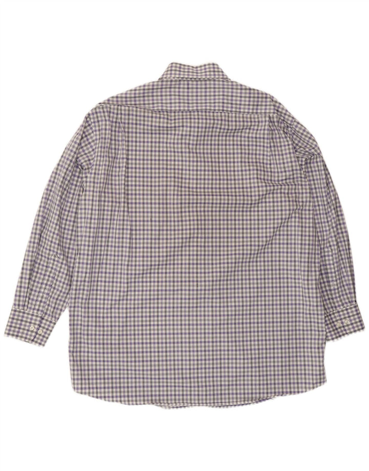 Мужская рубашка обычного кроя Tommy Hilfiger, размер 17 XL, синяя в мелкую клетку