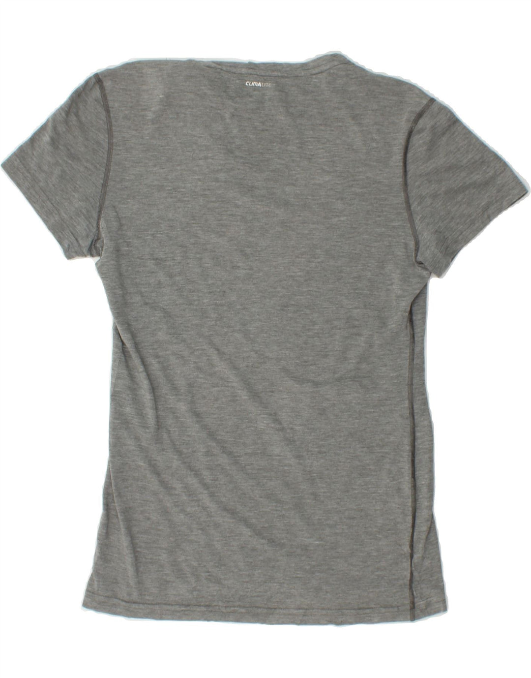 ADIDAS Womens T-Shirt Top UK 10 Small Grey Polyester Vintage Adidas and Second-Hand Adidas from Messina Hembry 