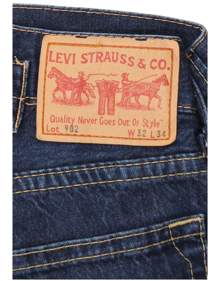 Мужские прямые джинсы Levi's 902 W32 L28 синие, хлопок