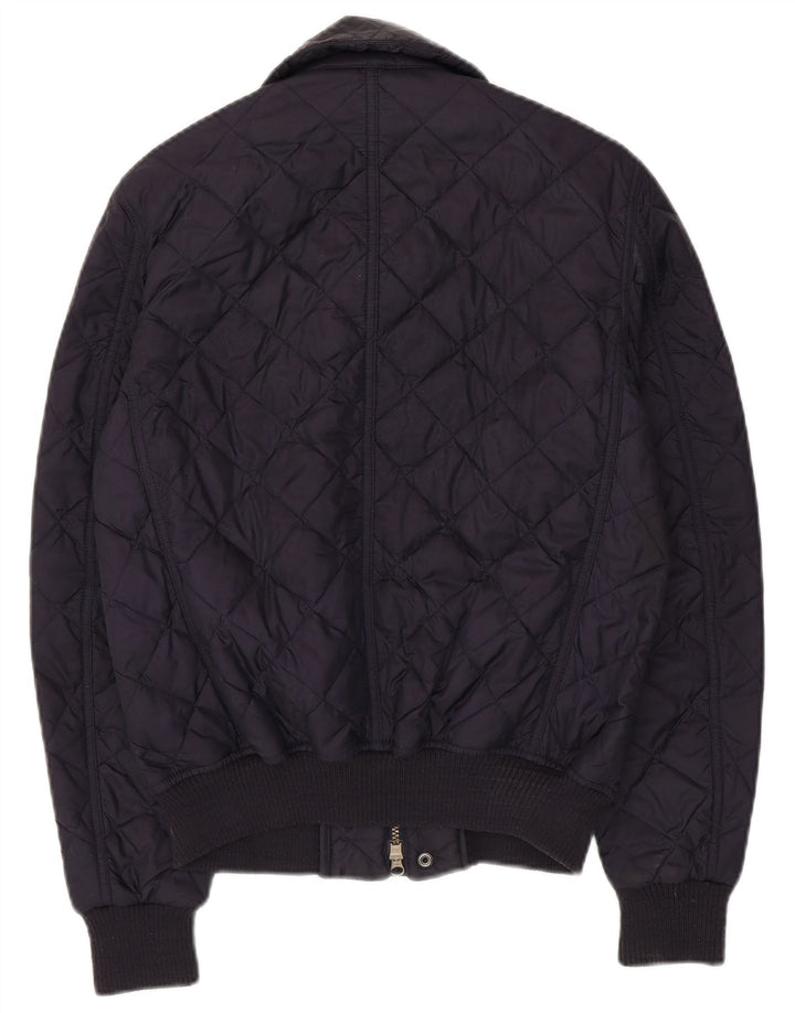 Мужская стеганая куртка Barbour UK 36, маленькая, темно-синяя, полиамид