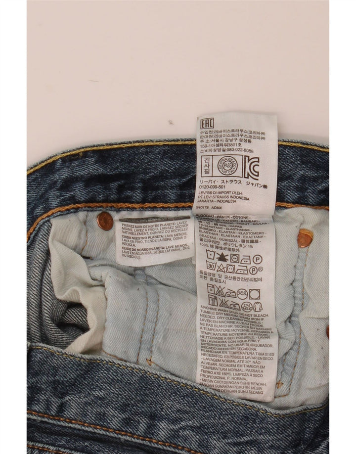 Мужские прямые джинсы Levi's 501 W32 L30 синие, хлопок