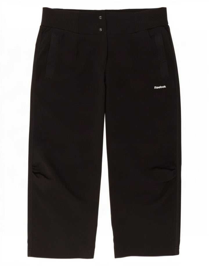 Женские шорты-бермуды Reebok UK 12 Medium W30, черные, полиэстер