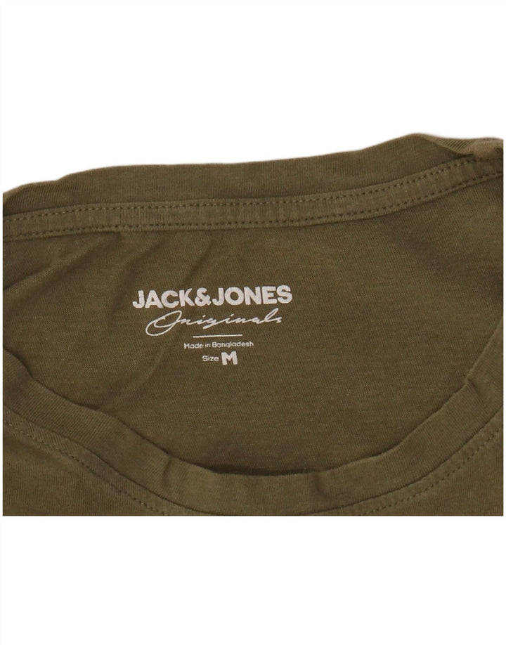 Мужская футболка JACK & JONES, средний цвет, хаки, хлопок