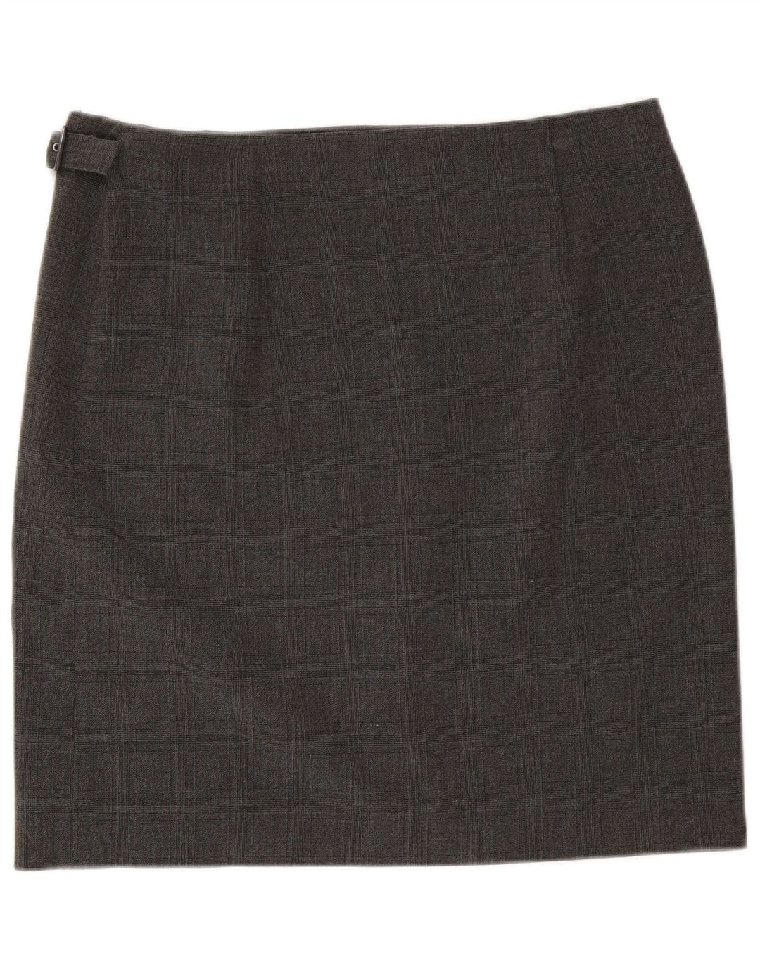 Женская юбка с запахом Armani Jeans US 12, большая W34, серый полиэстер в клетку