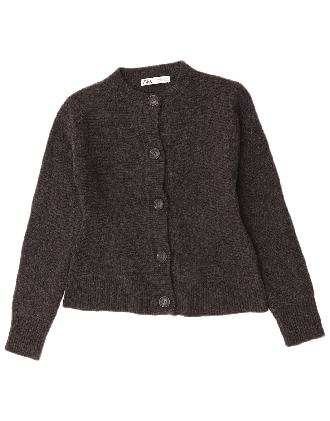 Женский кардиган Zara UK 10, маленький серый в крапинку