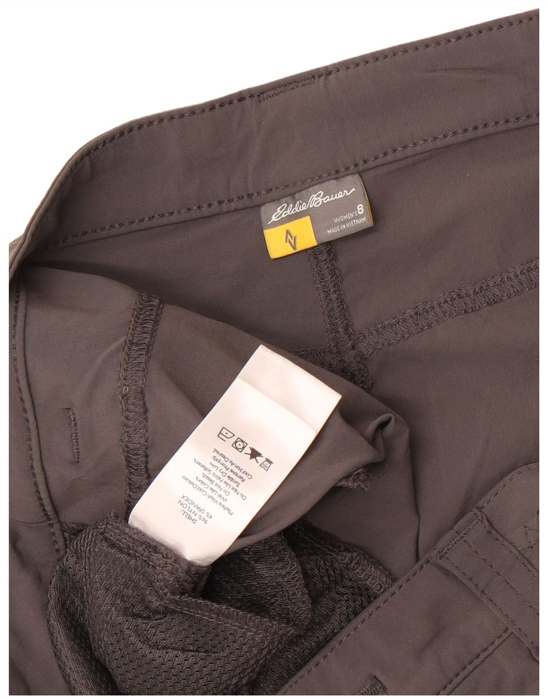 Женские шорты карго Eddie Bauer US 8 Medium W32 Серый нейлон