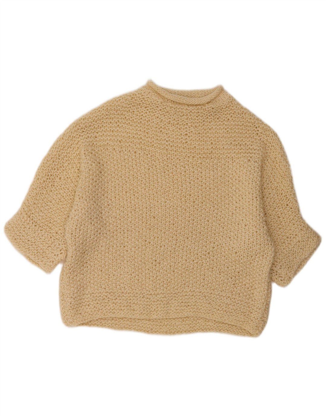 ВИНТАЖНЫЙ женский свободный джемпер с круглым вырезом, Великобритания, 18 XL, Off White