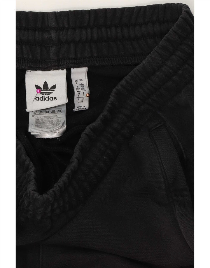 Мужские спортивные шорты Adidas, большие черные хлопковые