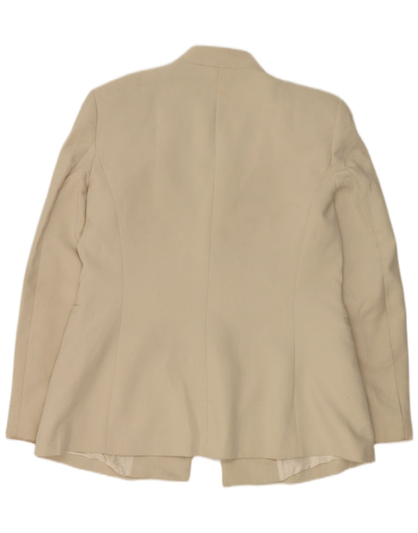 Женский пиджак Zara UK 18 XL, бежевый полиэстер
