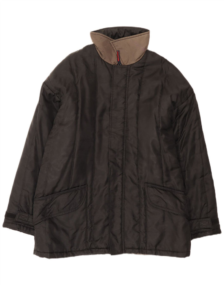 Мужская стеганая куртка Invicta UK 42 XL, черная с цветными блоками