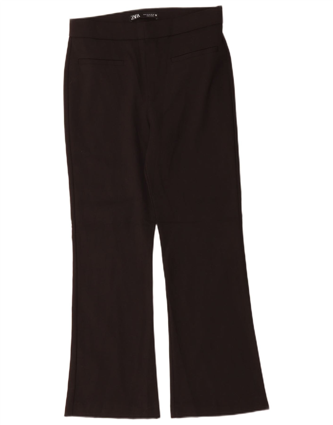 Женские повседневные брюки Zara Bootcut Medium W28 L26, черные хлопковые