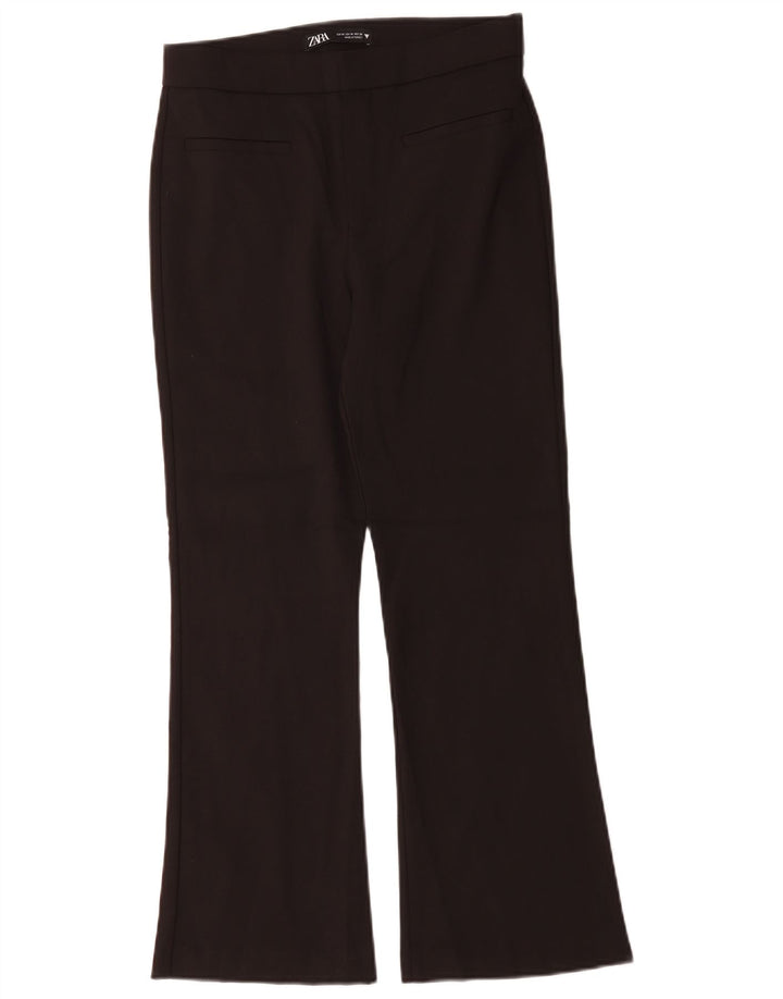 Женские повседневные брюки Zara Bootcut Medium W28 L26, черные хлопковые
