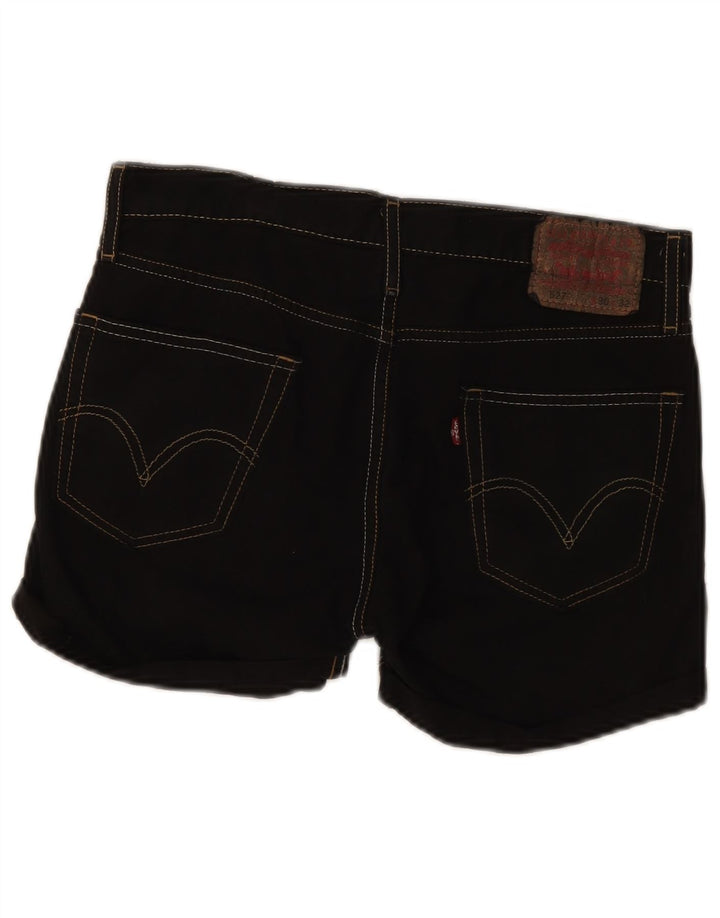 Женские джинсовые шорты Levi's W30, средние, черные
