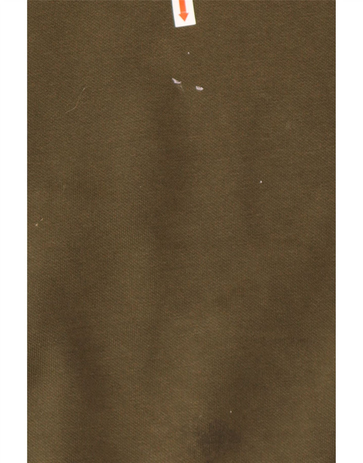 Мужской свитшот с рисунком Puma, хлопковый джемпер среднего цвета хаки