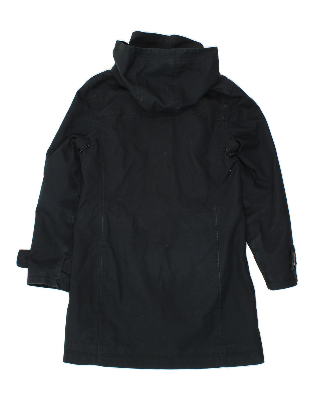 BODEN Womens Hooded Overcoat UK 10 Small Navy Blue Cotton Vintage Boden and Second-Hand Boden from Messina Hembry 