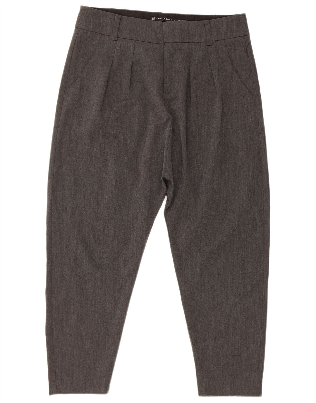 Женские капри-шаровары Zara, маленькие W26 L20, серые, вискоза