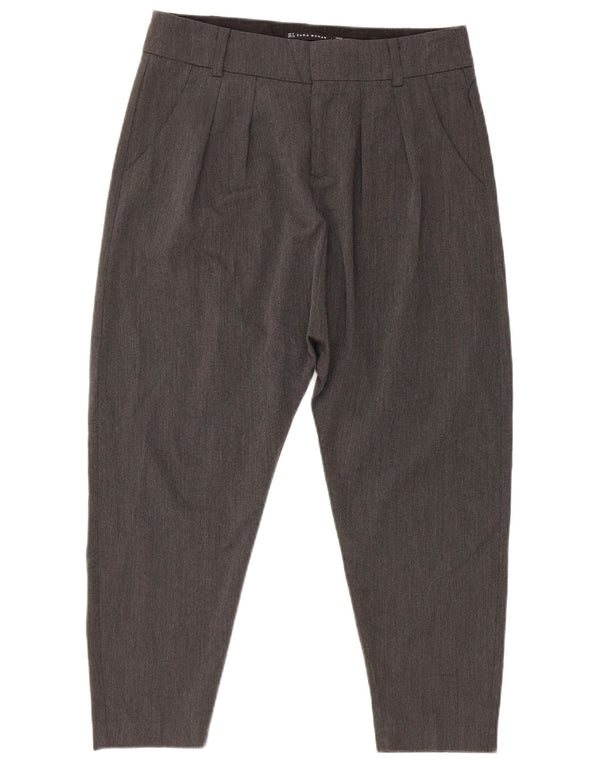 Женские капри-шаровары Zara, маленькие W26 L20, серые, вискоза