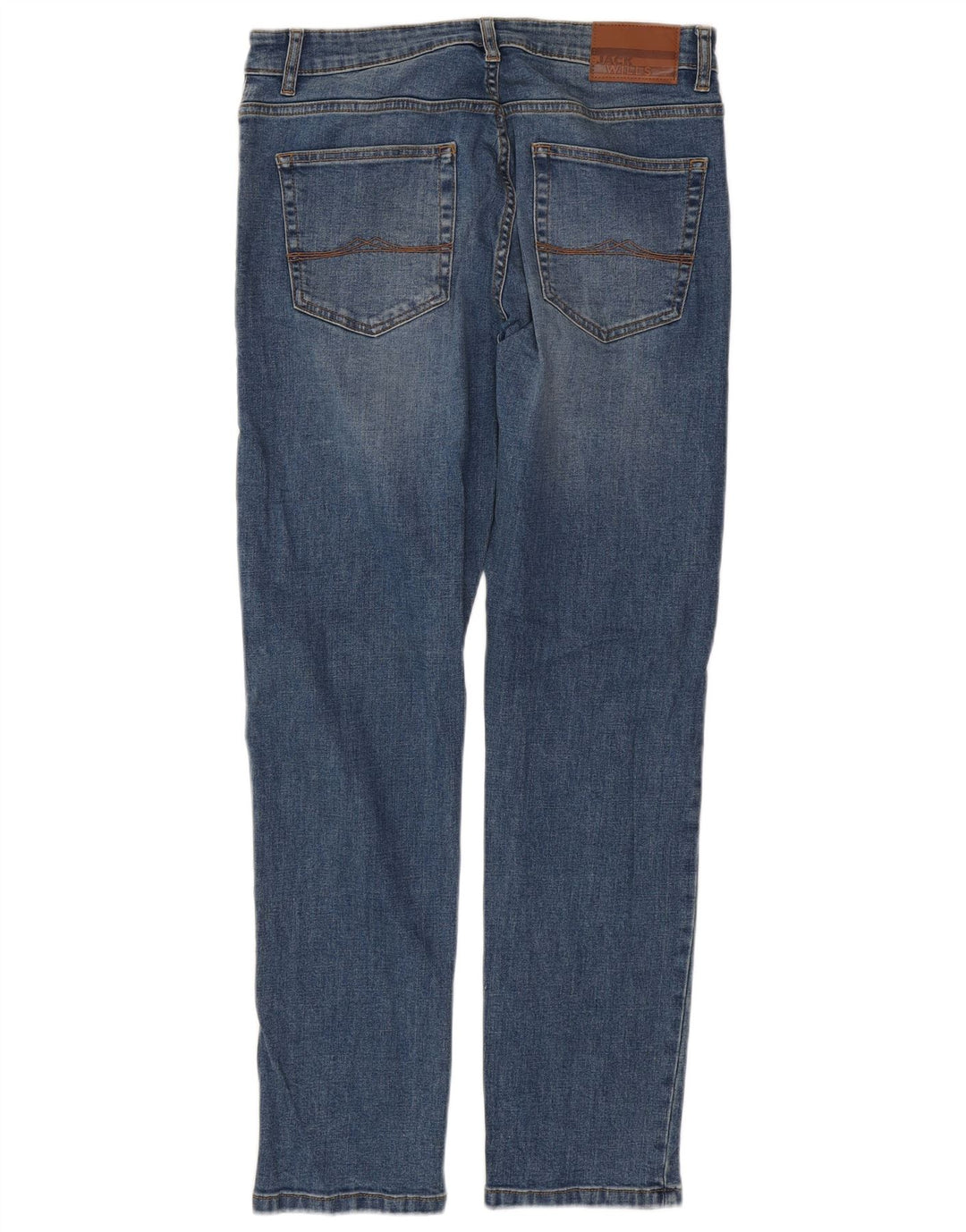 Джинсы мужские узкие JACK WILLS W32 L32 синие, хлопок