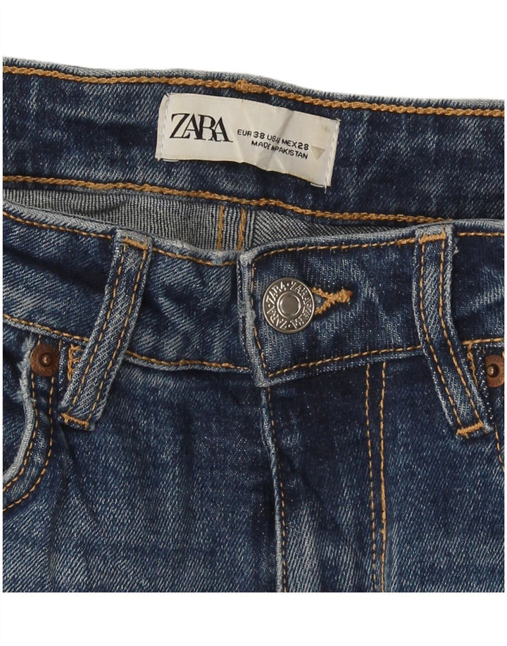 Женские прямые джинсы Zara EU 38 Small W30 L26 Синие