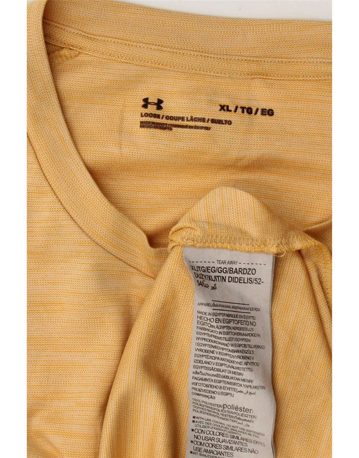 Мужская футболка Under Armour Top XL из желтого полиэстера