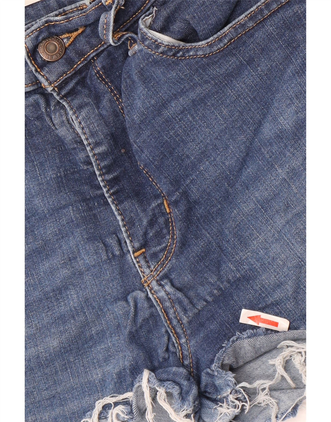 Женские джинсовые шорты LEVI'S 720 с высокой посадкой W28, средний синий, хлопок