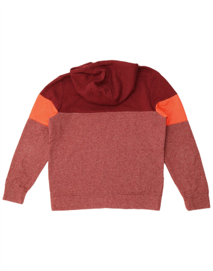 Мужской джемпер с капюшоном Jack & Jones, средний бордовый, полиэстер с цветными блоками