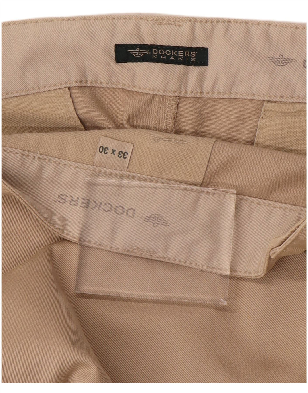 DOCKERS Мужские прямые брюки чинос цвета хаки W33 L30 Бежевые