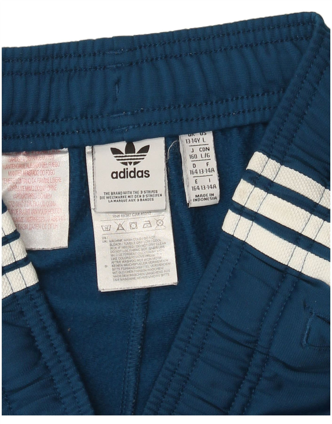 Спортивные шорты Adidas для мальчиков 13-14 лет, синие, полиэстер