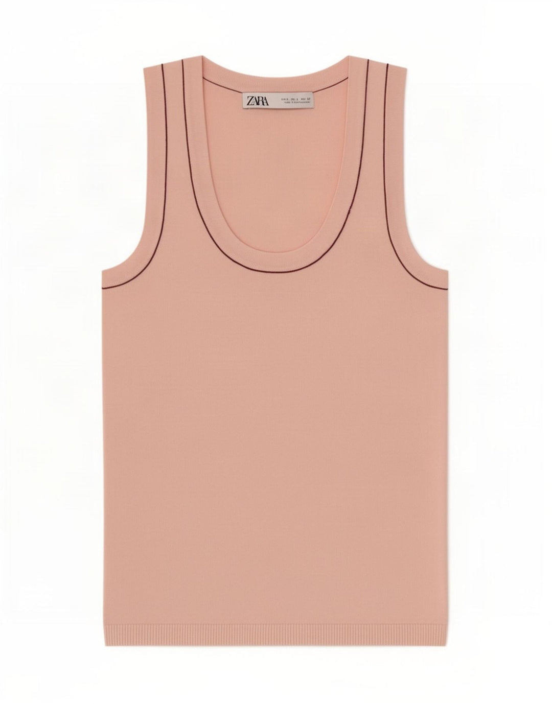 Женский жилет Zara Top UK 8, маленький розовый, вискоза